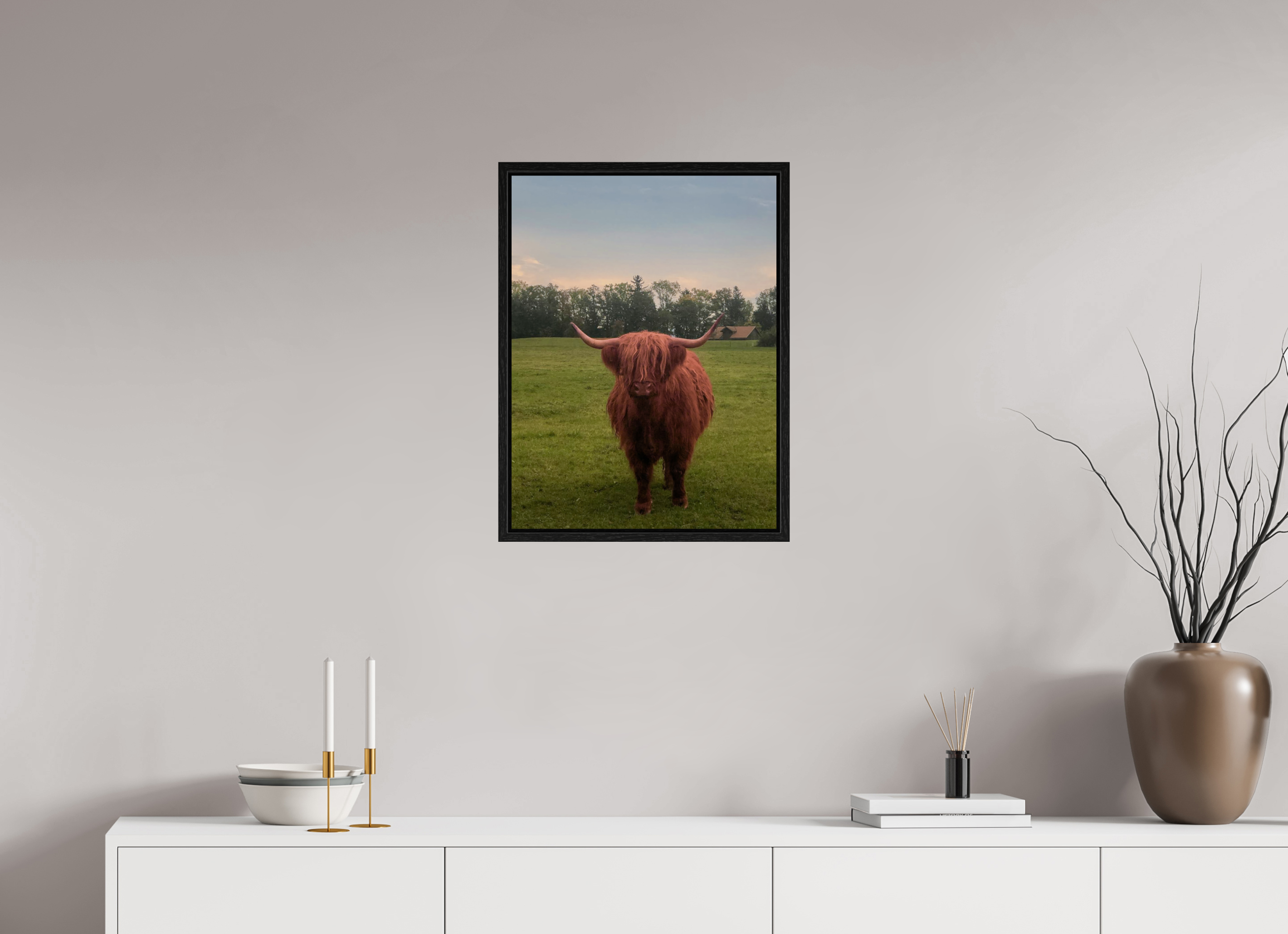 45 x 60 cm, Floater Frame Still Gaze