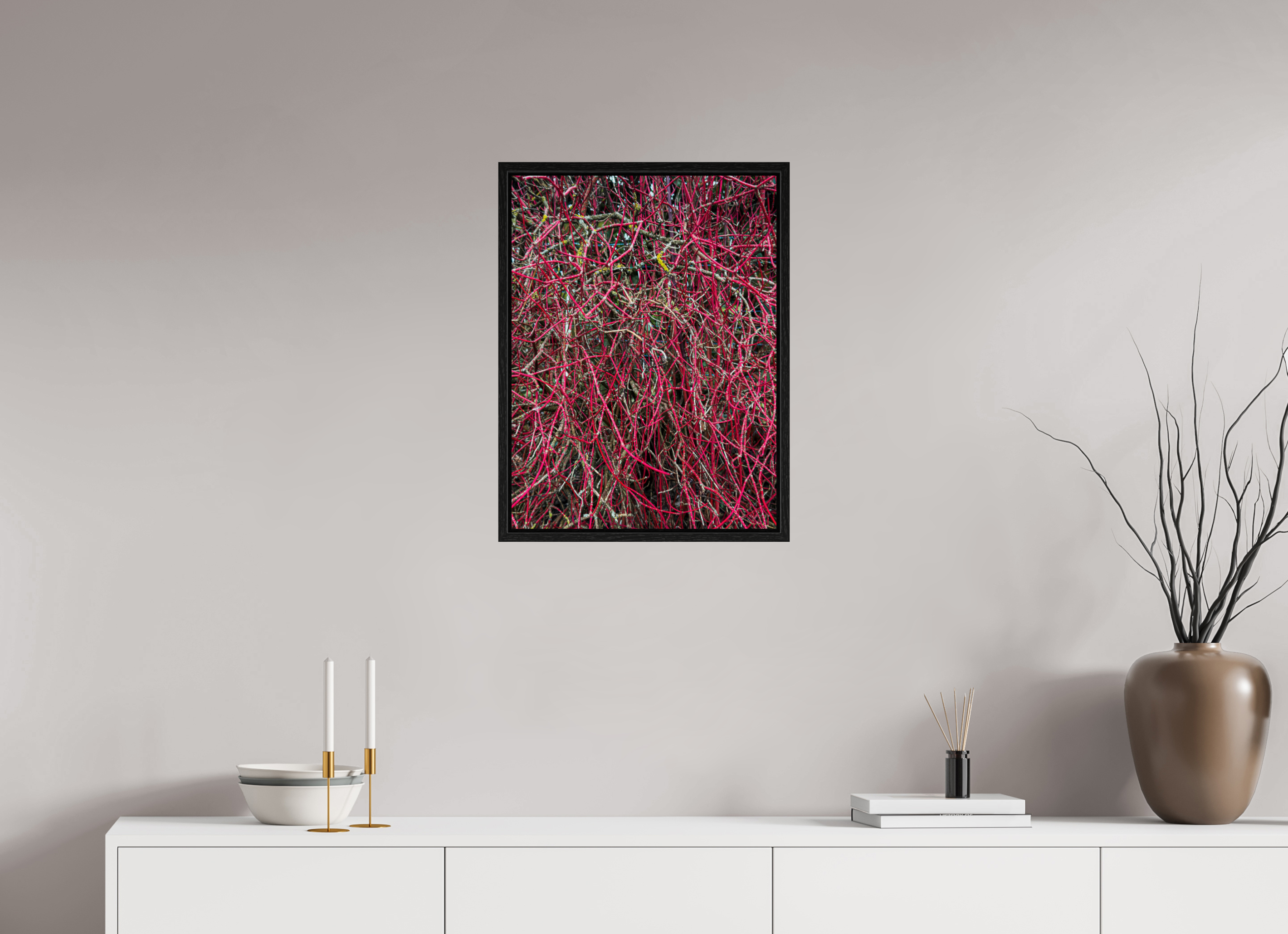 45 x 60 cm, Floater Frame Entanglement