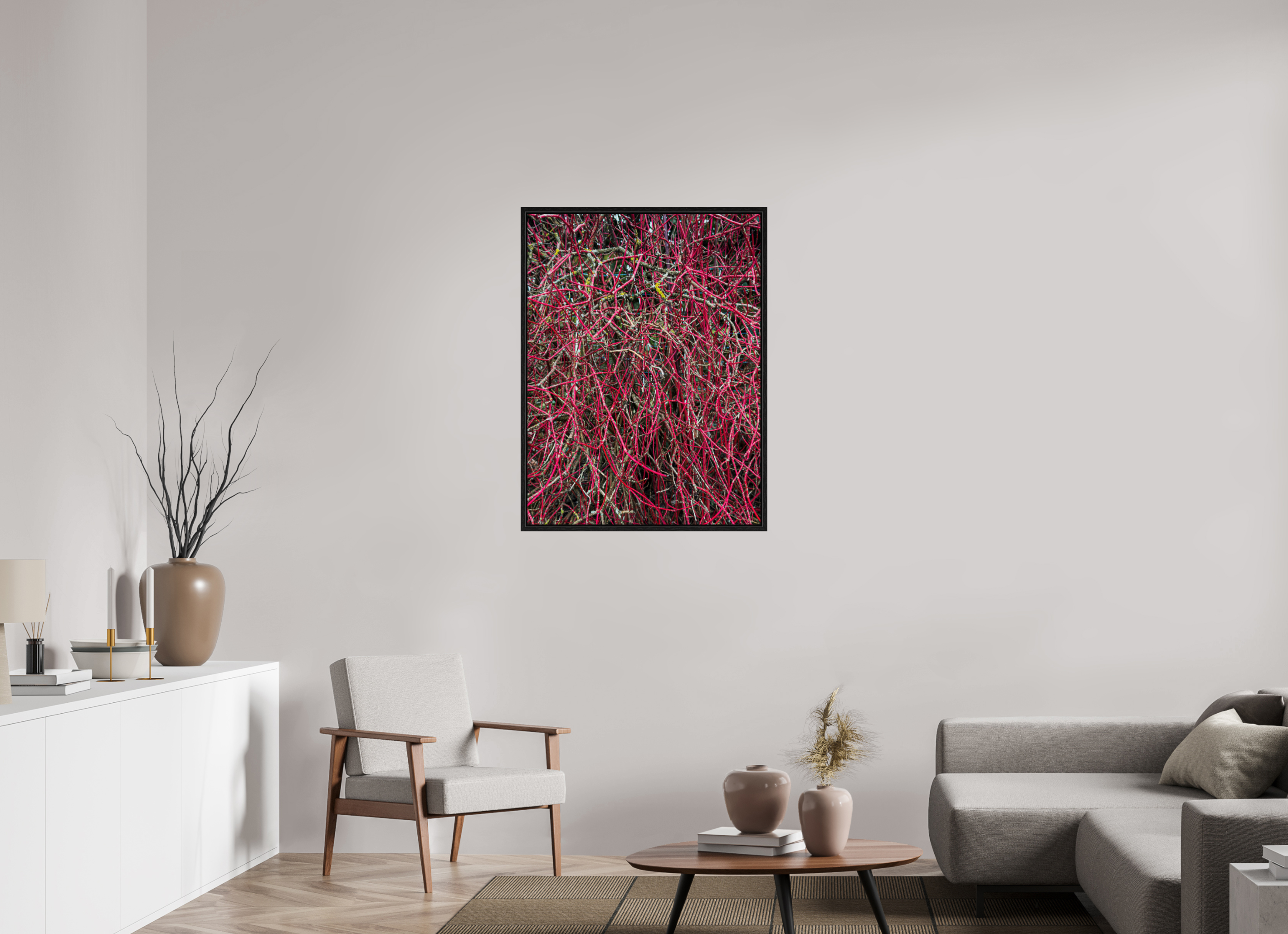 75 x 100 cm, Floater Frame Entanglement